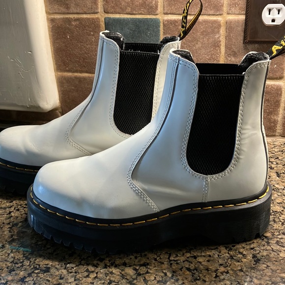 Dr. Martens Shoes - Dr. Marten’s 2876 (Doc’s) White Platform Dr. Air Wair.